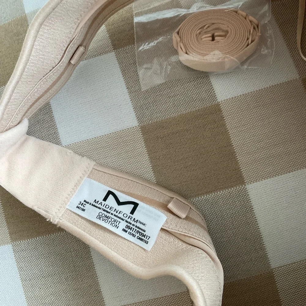 Maidenform Comfort Devotion Strapless Push-Up Bra 09417 Beige 34C NWT